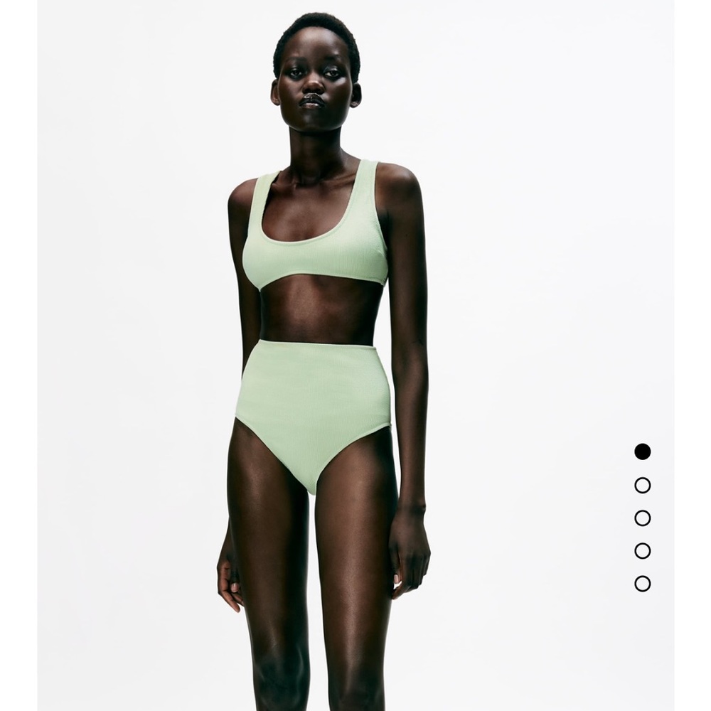 Zara green swim bottoms